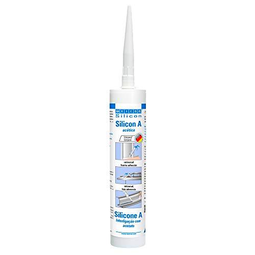 WEICON Silicona A 310ml blanco - Adhesivo universal extremadamente elástico