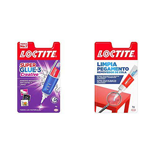 Loctite Super Glue-3 Perfect Pen, adhesivo transparente con forma de bolígrafo + Limpia Pegamento