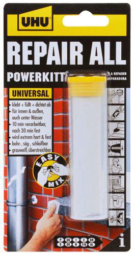 UHU 49040 Repair All Powerkitt - Pegamento de 2 componentes (60 g)