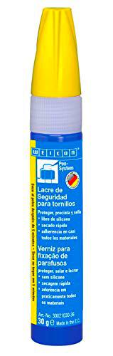 WEICON Laca aseguradora deTornillos 30g amarilla - Bloqueo de tornillos