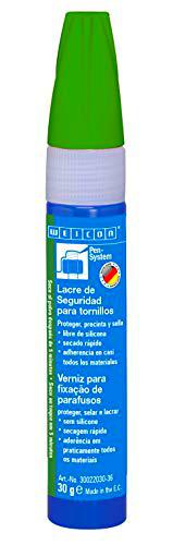 WEICON Laca aseguradora deTornillos 30g verde - Bloqueo de tornillos