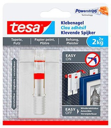 Tesa 77777-00000-00 clavo adhesivo, 2 kg, Set de 2 Piezas