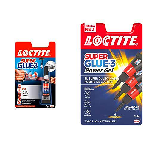 Loctite Super Glue-3 Power Flex, gel adhesivo flexible y resistente