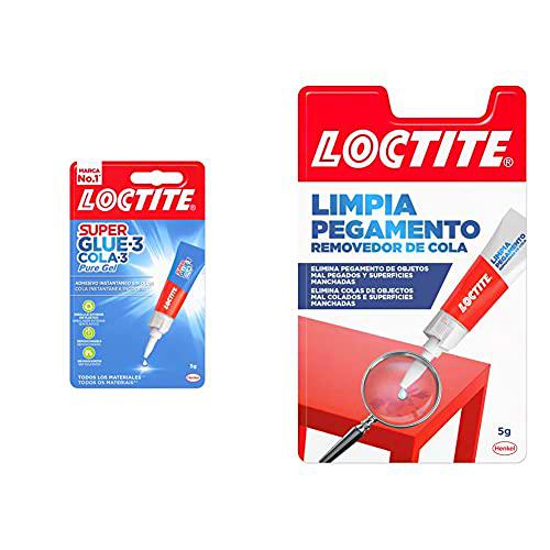 Loctite 2067920 Adhesivo, Blanco, 3gr + Limpia Pegamento