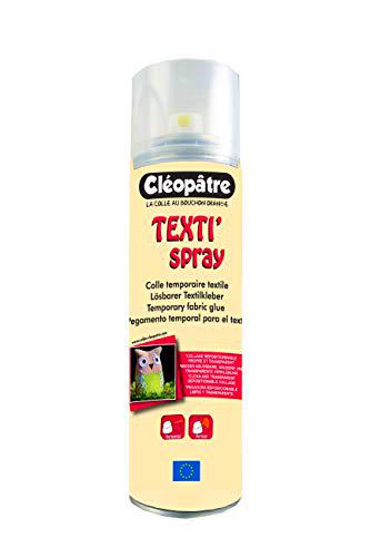 Cleopatra Texti Pegamento para Tela, en Spray, Transparente, 250 ml