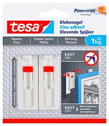 Tesa 77774-00000-00 clavo adhesivo, 1 kg, Set de 2 Piezas