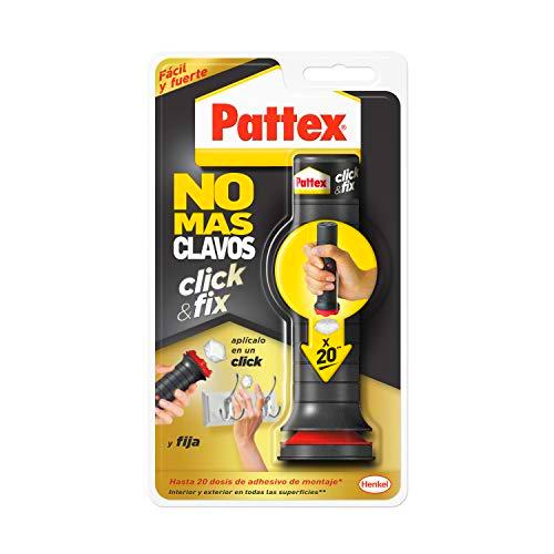 Pattex No Más Clavos Click&amp;Fix, adhesivo de montaje de fácil uso