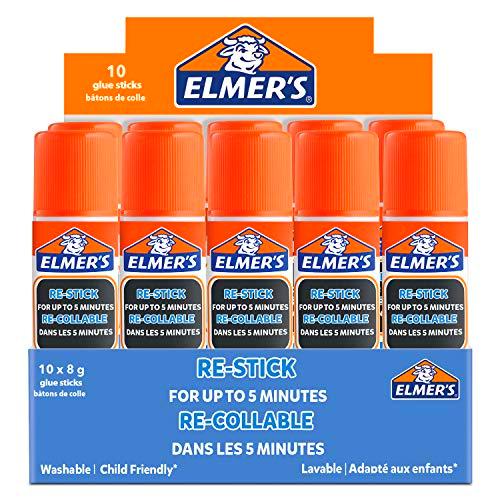 Elmer's Varillas de pegamento reutilizables, se secan transparentes