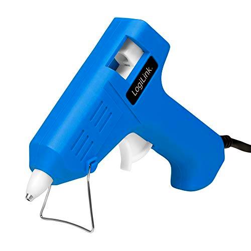 LogiLink WZ0050 – Mini pistola termofusible 10 W ideal para trabajos con soporte